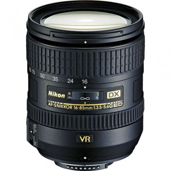  Nikon 16-85mm f/3.5-5.6G ED VR AF-S DX Nikkor Lens