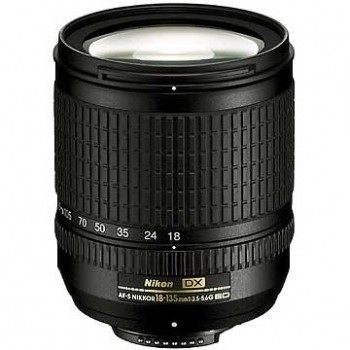 Nikon Zoom Wide Angle-Telephoto 18-135mm f/3.5-5.6G ED-IF AF-S DX Zoom-Nikkor Autofocus Lens for Digital Cameras