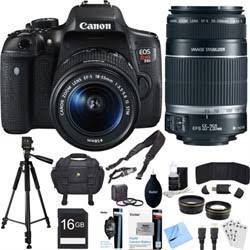 Canon EOS Rebel T6i Digital SLR Camera Kit with EF-S 18-55mm and 55-250mm Lens kit 28