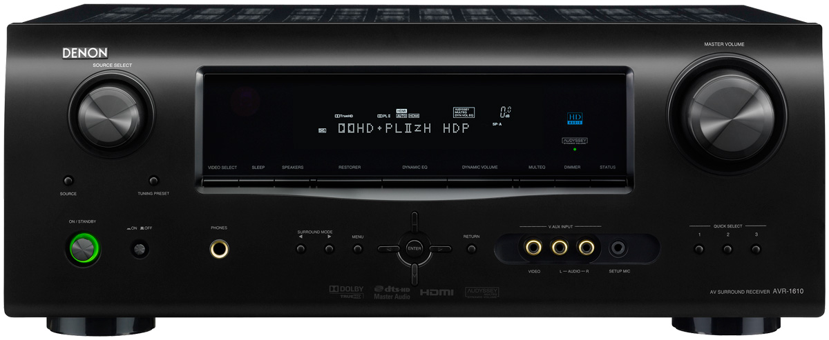 Denon AVR-1610, 5.1-Channel Home Theater Receiver with 1080p HDMI Connectivity 