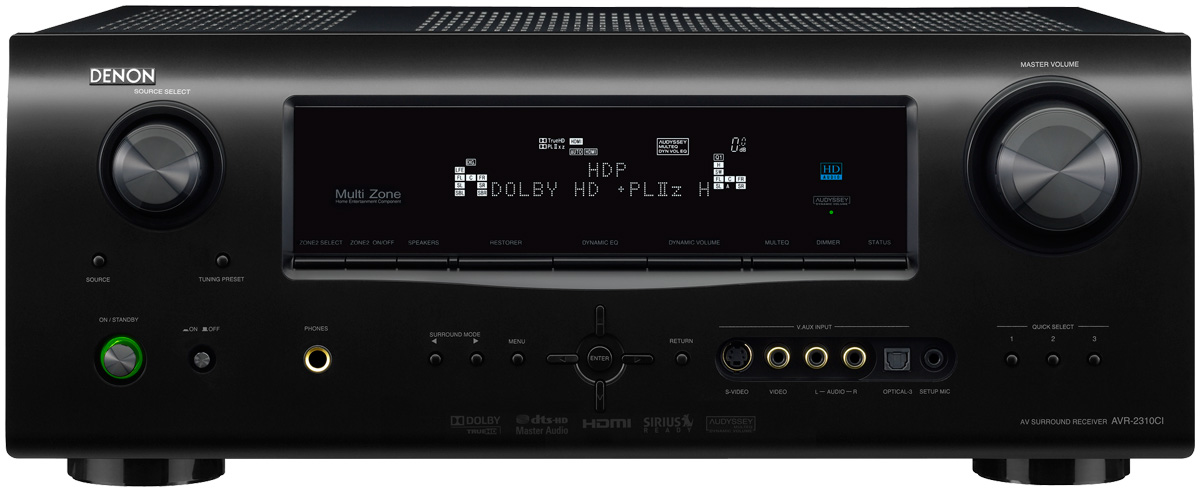 Denon AVR-2310CI, 7.1-Channel Multi-Zone Home Theater Receiver 