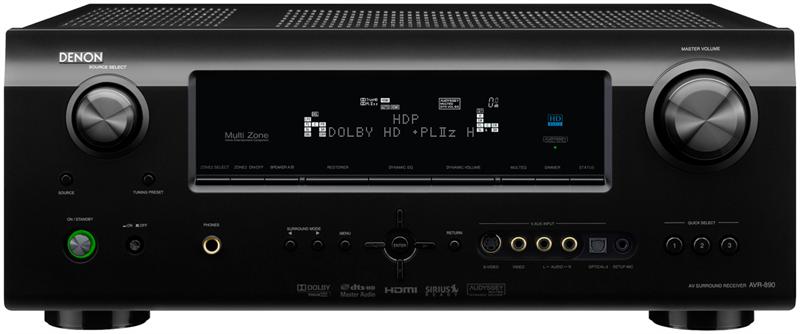 Denon AVR-890: 7.1 CH A/V Home Theater Multi-Source/Multi-Zone Receiver 