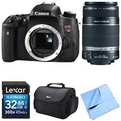 Canon EOS Rebel T6S Digital SLR Camera Body with 55-250mm Lens 32 GB kit 9