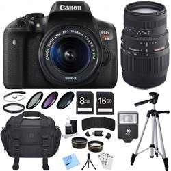 Canon EOS Rebel T6i Digital SLR Camera with 18-55mm and 70-300mm Lens Bundle kit 40