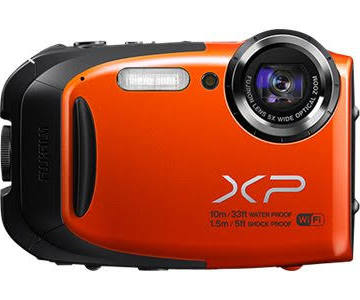 Fujifilm FinePix XP70 16.4 MP Compact Digital Camera - Orange