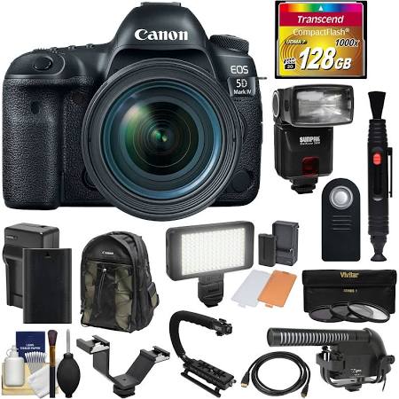 Canon EOS 5D Mark IV 4K Wi-Fi Digital SLR Camera & 24-70mm f/4L Is KIT 4