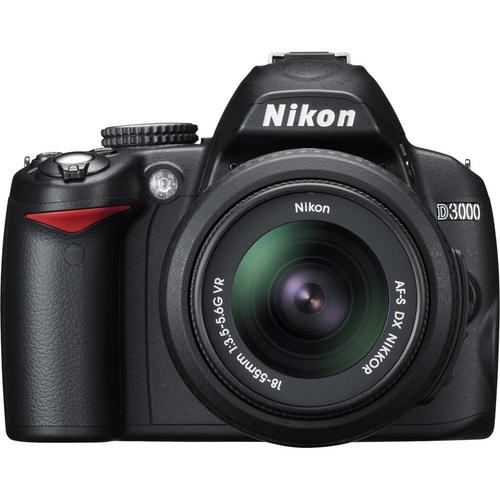 Nikon D3000, 10.2 MP Digital SLR Camera Body  with 1 Year USA  Warranty