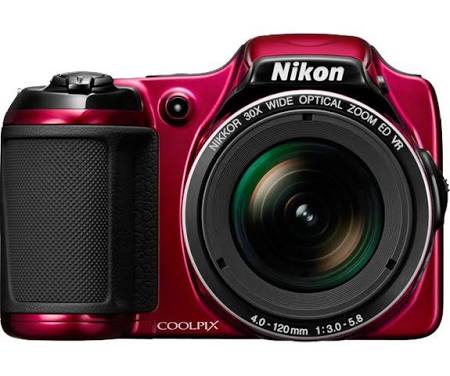 Nikon Coolpix L820 16.0 MP Compact Digital Camera - 1080p - Red