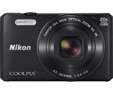 Nikon Coolpix S7000 16.0 MP Compact Digital Camera - 1080p - Black