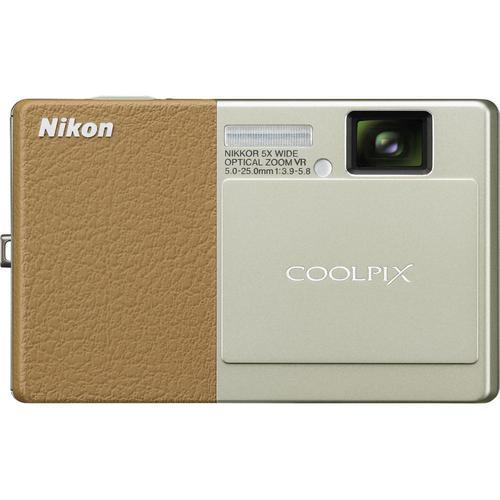 Nikon Coolpix S70 12.0mp Digital Camera - (Champagne & Light Brown)