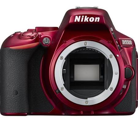 Nikon D5500 24.2 Digital SLR Camera - Red - Body only