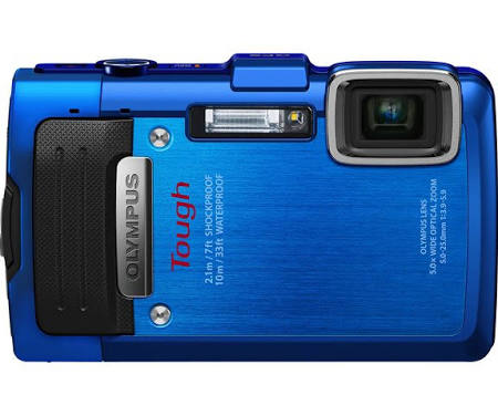 Olympus Stylus Tough TG-830 iHS 16.0 MP Compact Digital Camera - Blue