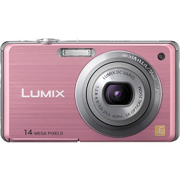 Panasonic Lumix DMC-FH3, 14.1 Megapixel, 5x Optical/4x Digital Zoom, Digital Camera (Pink) 