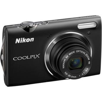 Nikon Coolpix S5100, 12.2 Megapixel, 5x Wide Optical Zoom Lens, 720p HD Video, Digital Camera (Black)