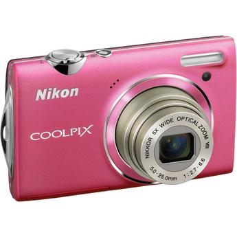 Nikon Coolpix S5100, 12.2 Megapixel, 5x Wide Optical Zoom Lens, 720p HD Video, Digital Camera (Pink)