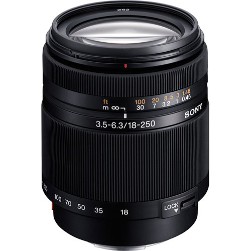 Sony SAL-18250 Zoom Super Wide Angle-Telephoto DT 18-250mm f/3.5-6.3 Autofocus Lens for Alpha & Minolta Digital SLR Series