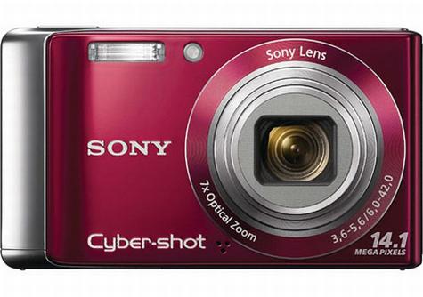  Sony DSC-W370 14mp Digital Camera - Red