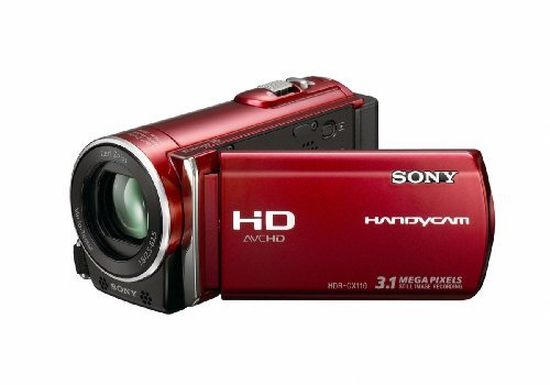  Sony HDR-CX110 Flash Memory HD Camcorder - Red