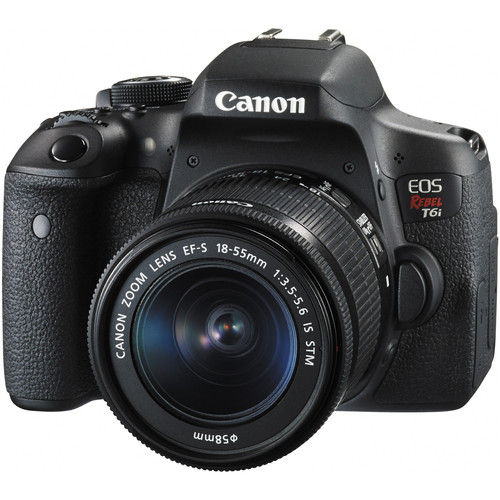  Canon EOS Rebel T6i/750D DSLR Camera with 18-55mm Lens 