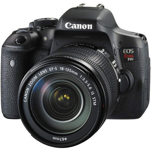 Canon EOS Rebel T6i/750D DSLR Camera with 18-135mm Lens 