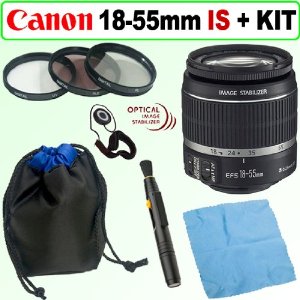 Canon EF-S 18-55mm f/3.5-5.6 IS SLR Lens + Deluxe Accessory Kit