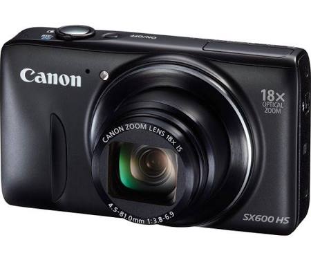 Canon PowerShot SX600 HS Compact Digital Camera - 1080p - 16.0 MP - Black