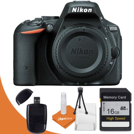 Nikon D5500 Digital SLR Camera with 24.2 Megapixels (Body Only) + 16GB High Speed Memory Card + Memory Card Reader + Cleaning Kit kit 2