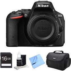 Nikon D5500 Black Digital SLR Camera and 16GB Bundle kit 4