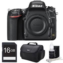 Nikon D750 DSLR 24.3MP HD 1080p FX-format Digital Camera 16 GB Bundle kit 7