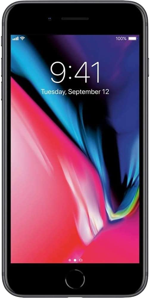 Apple iPhone 8 Plus, 64GB, Space Gray - Unlocked (Renewed)