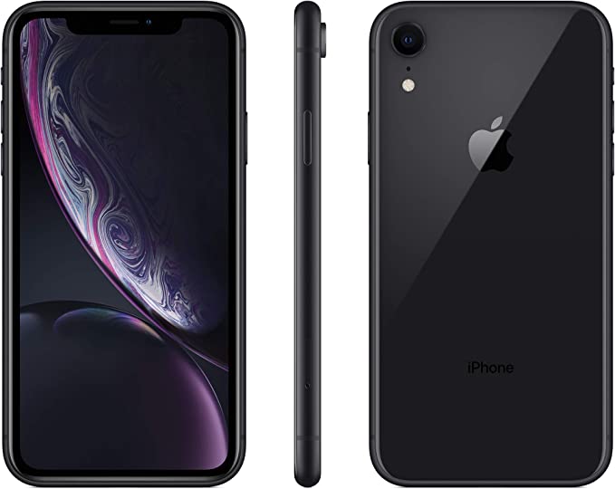 Apple iPhone XR, 64GB, Black- Unlocked (Renewed)