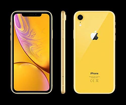 Apple iPhone XR, 64GB, Yellow - Unlocked (Renewed)