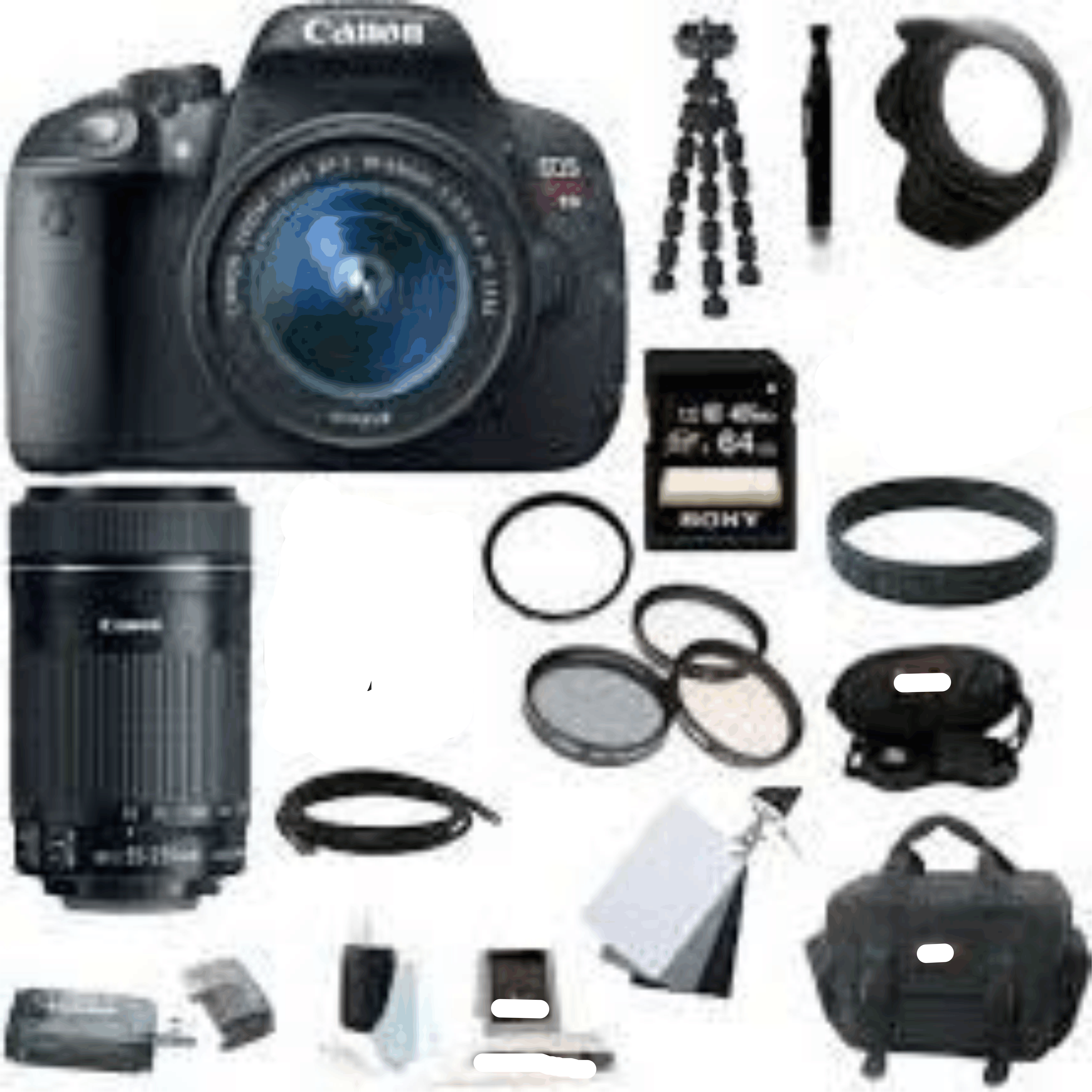 Canon EOS Rebel T5i 18.0 MP CMOS Digital Camera w/ EF-S 18-55mm f/3.5-5.6 IS STM Zoom Lens kit 10