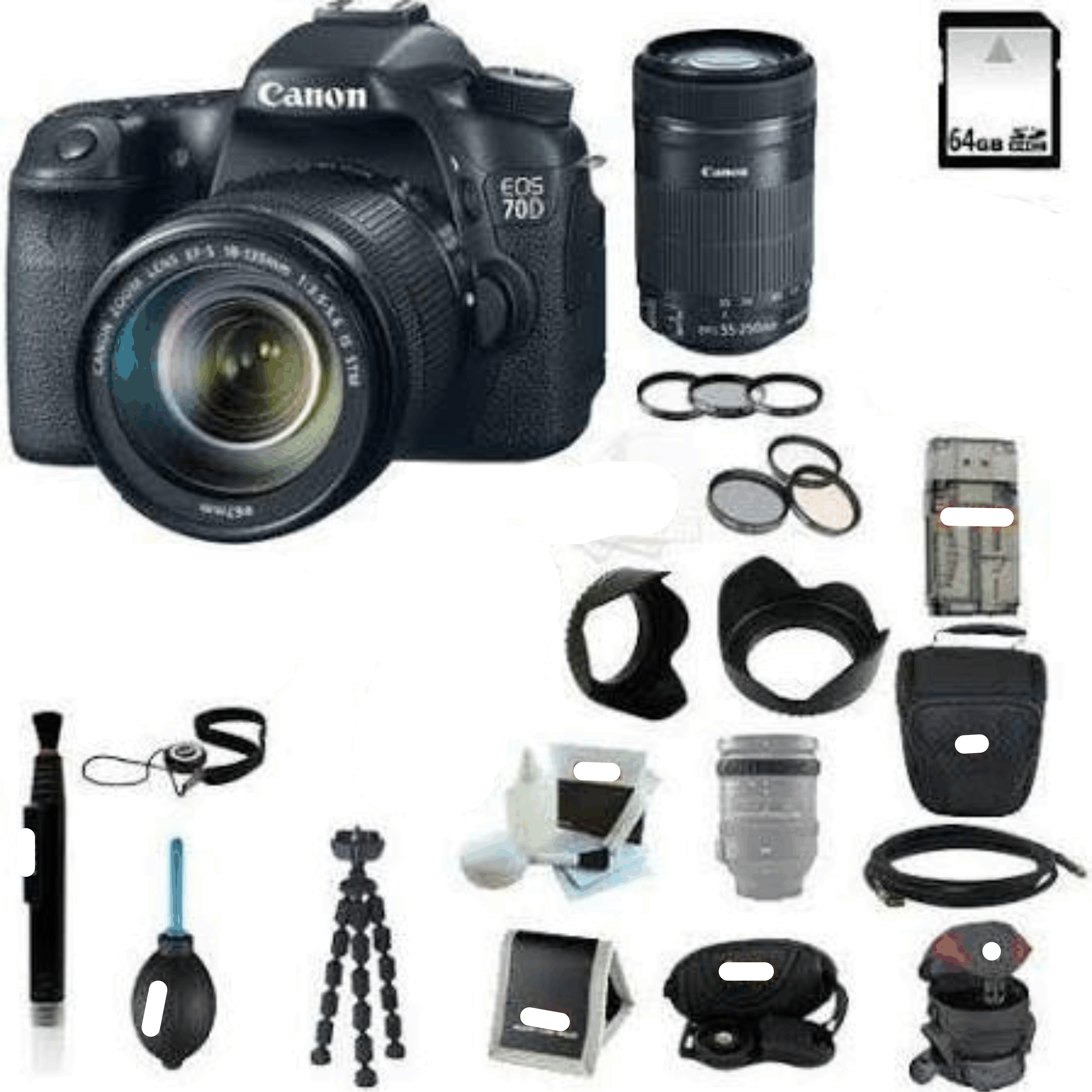 Canon EOS 70D EFS 18-135mm Is STM Kit + Canon EF-S 55-250mm f/4-5.6 Is kit 13