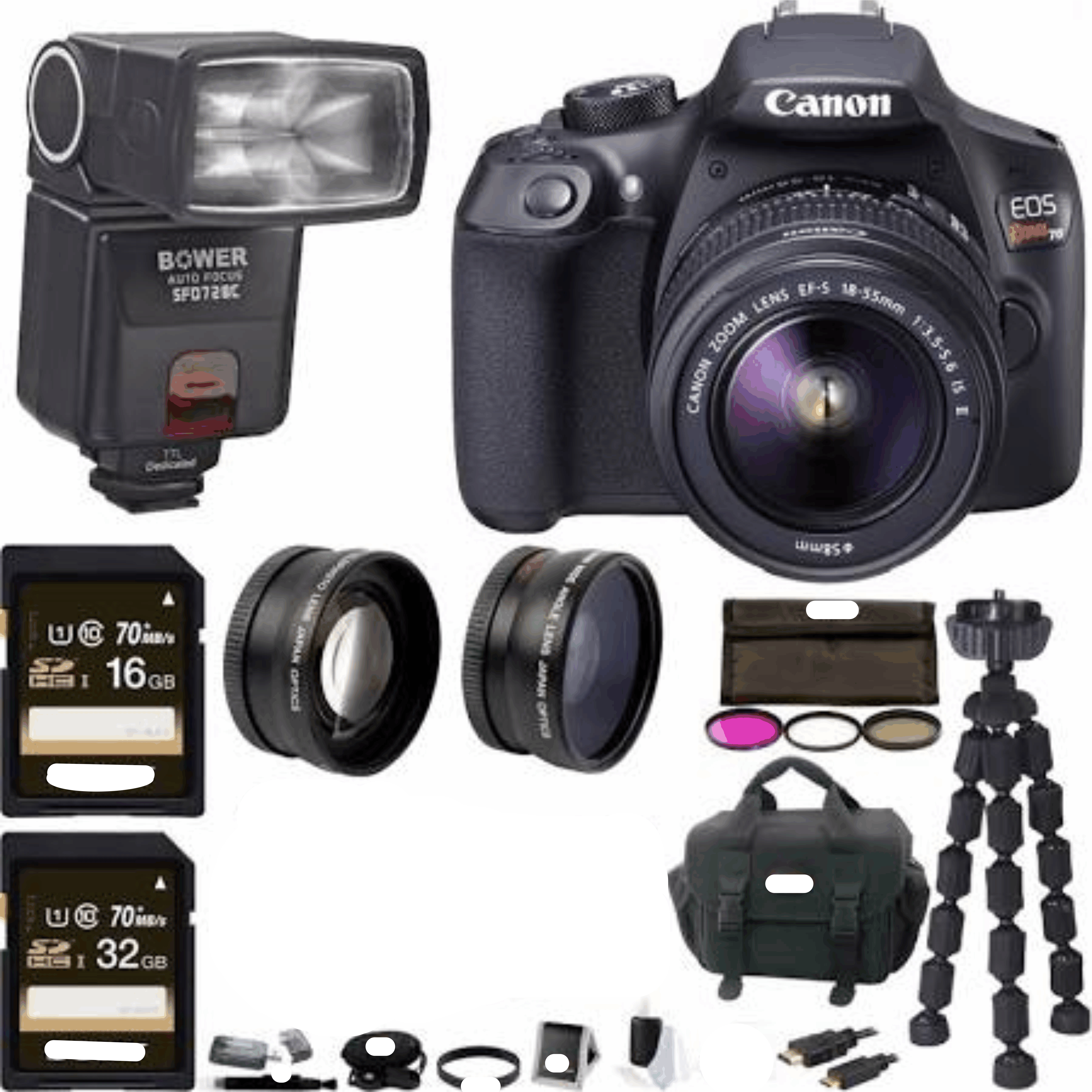 Canon T6 EOS Rebel DSLR Camera w/ EF-S 18-55mm is II Lens kit 14