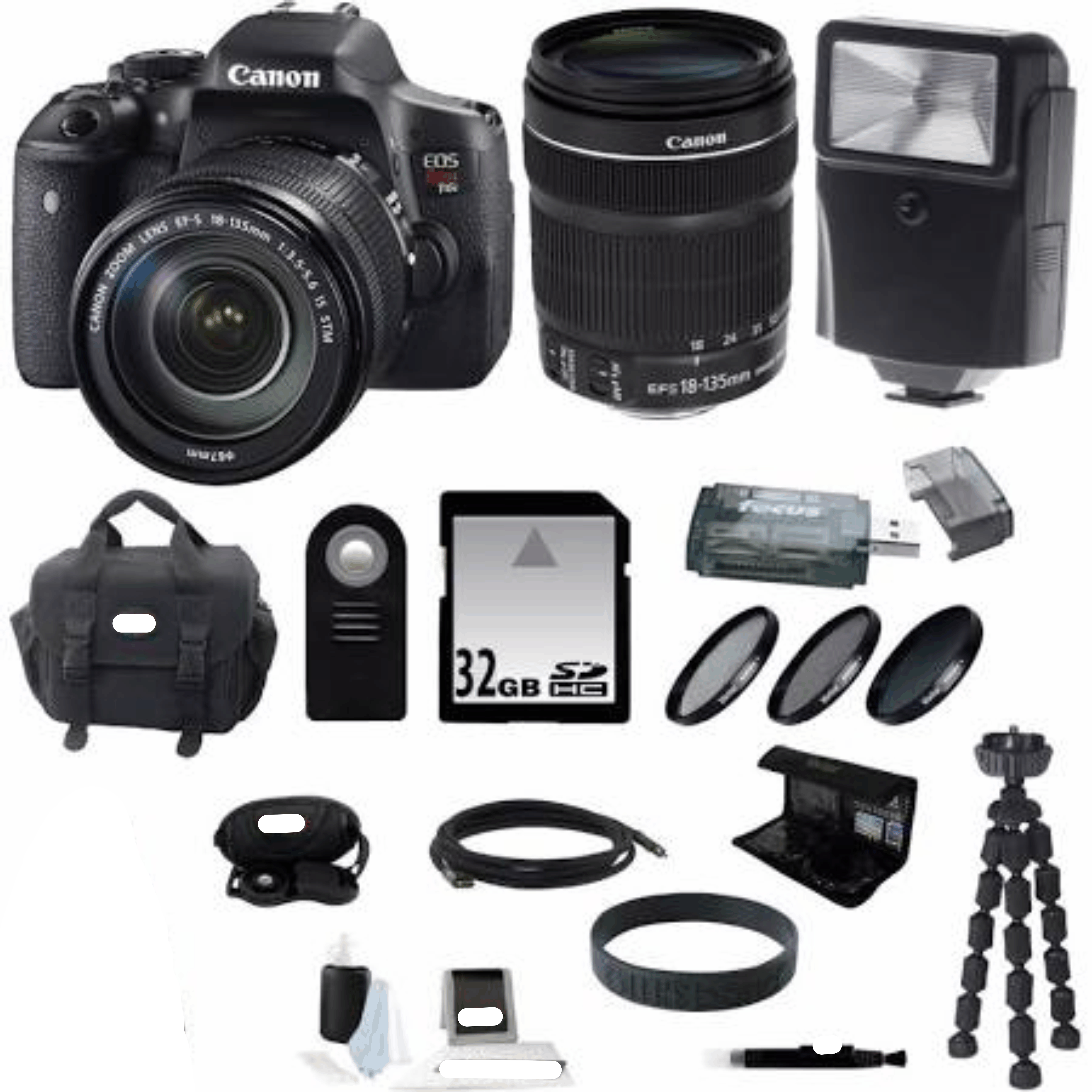 Canon Eos Rebel T6i DSLR Camera with EF-S 18-135mm f/3.5-5.6 Is STM kit 16