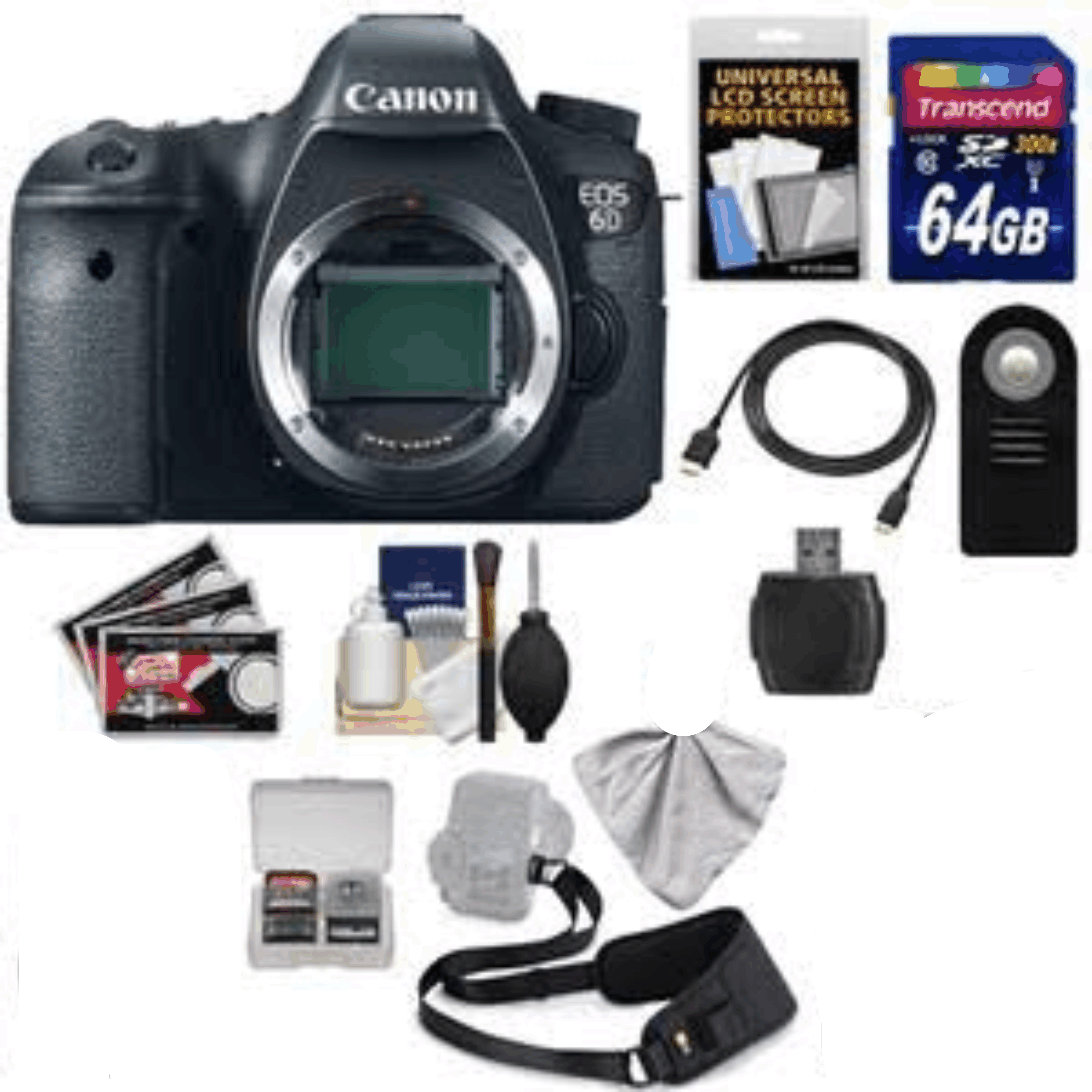 Canon EOS 6D Digital SLR Camera Body with 64GB Card kit 17