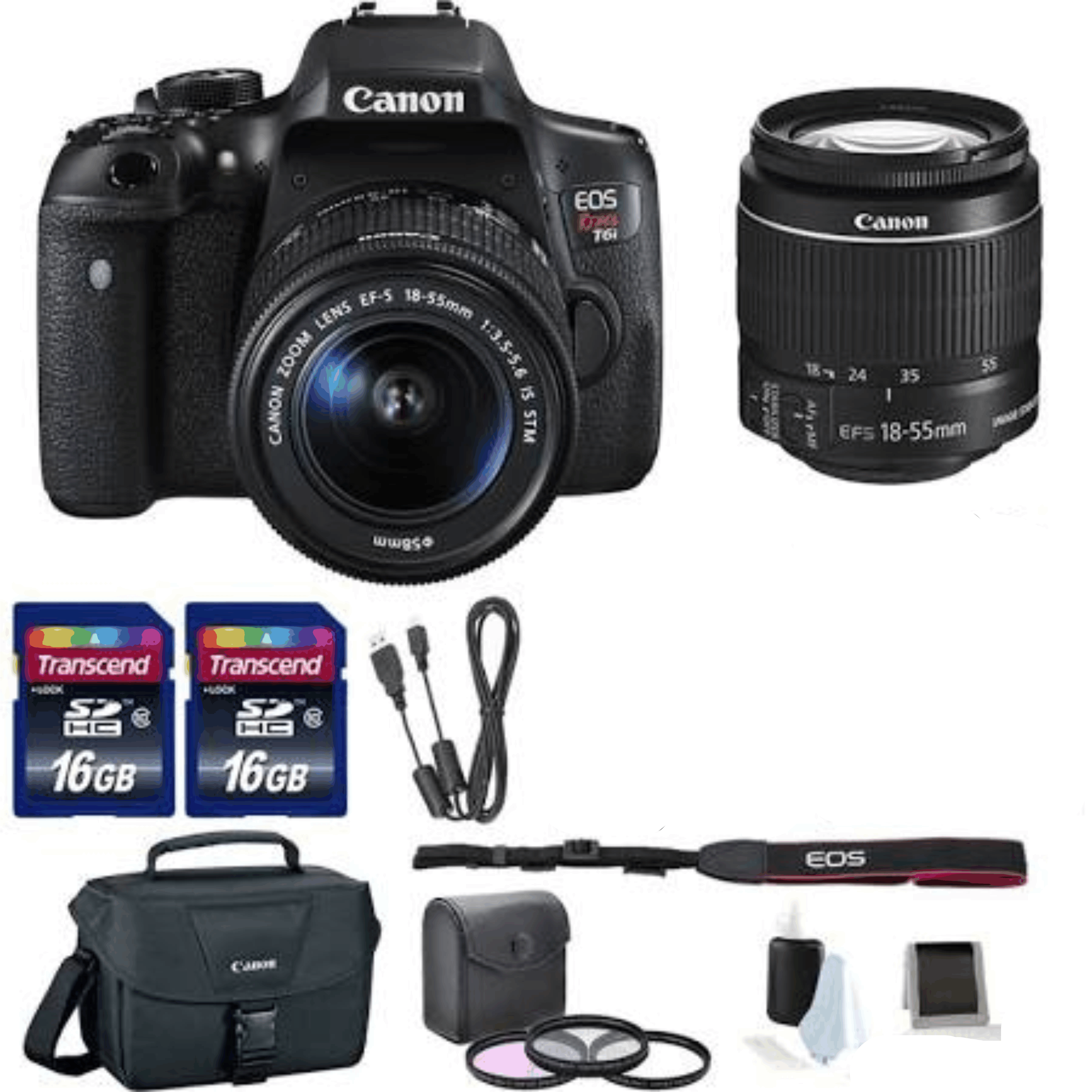 Canon Rebel T6i DSLR Camera w/ 18-55mm Lens kit 19