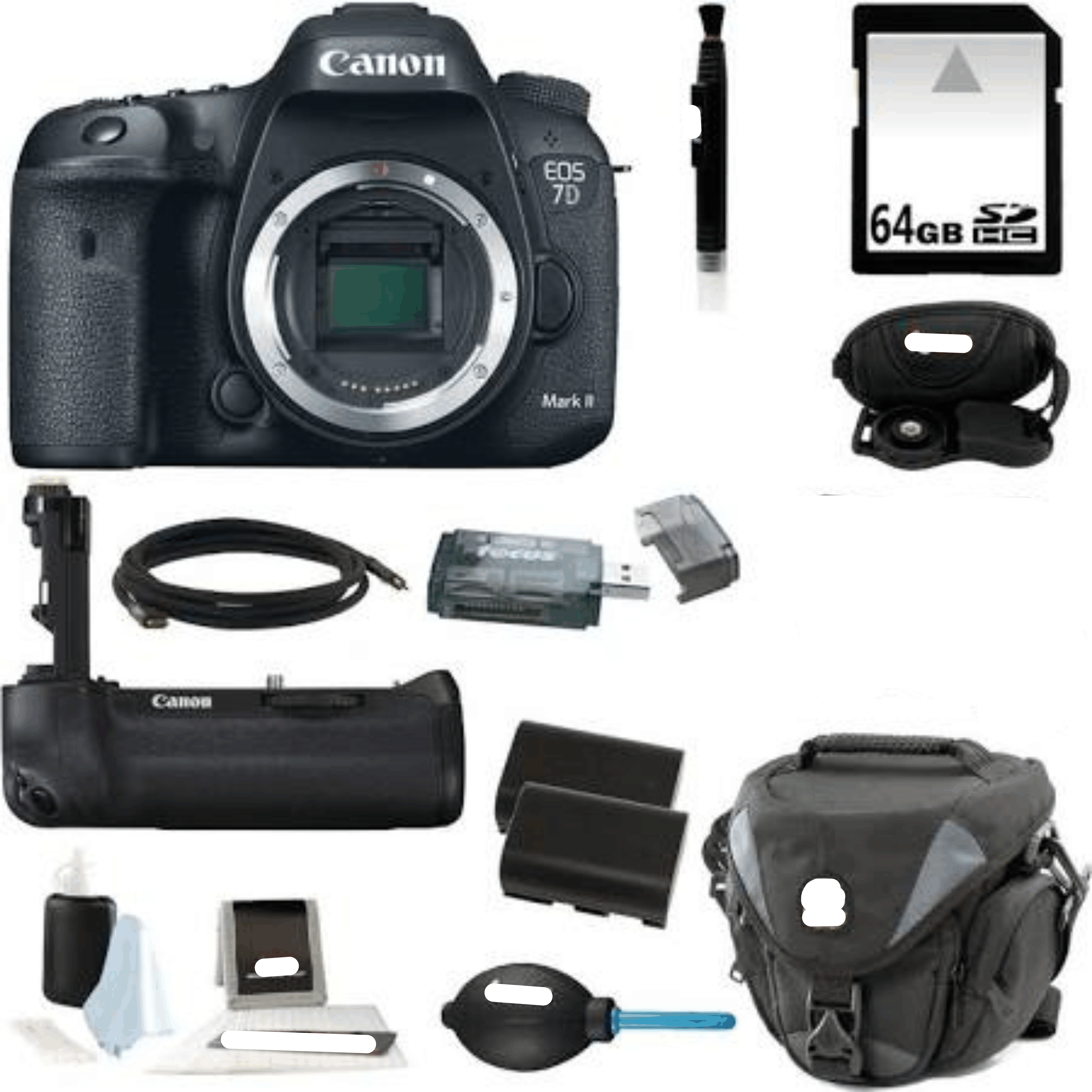 Canon Eos 7D Mark II Digital SLR Camera Body Only with Battery Grip Kit 1