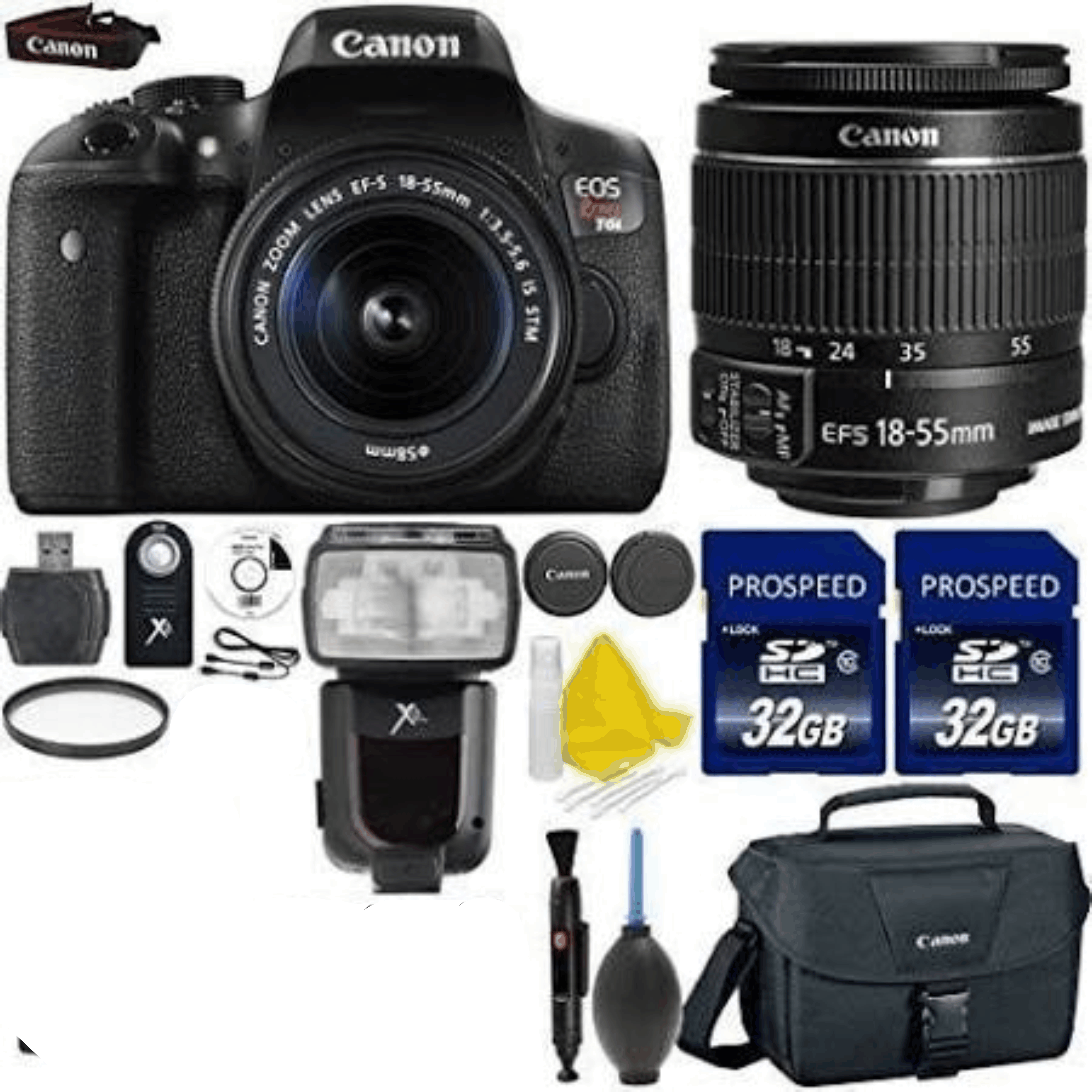 Canon EOS Rebel T6i 24.2MP WiFi Enabled Digital SLR Camera + Canon kit 20