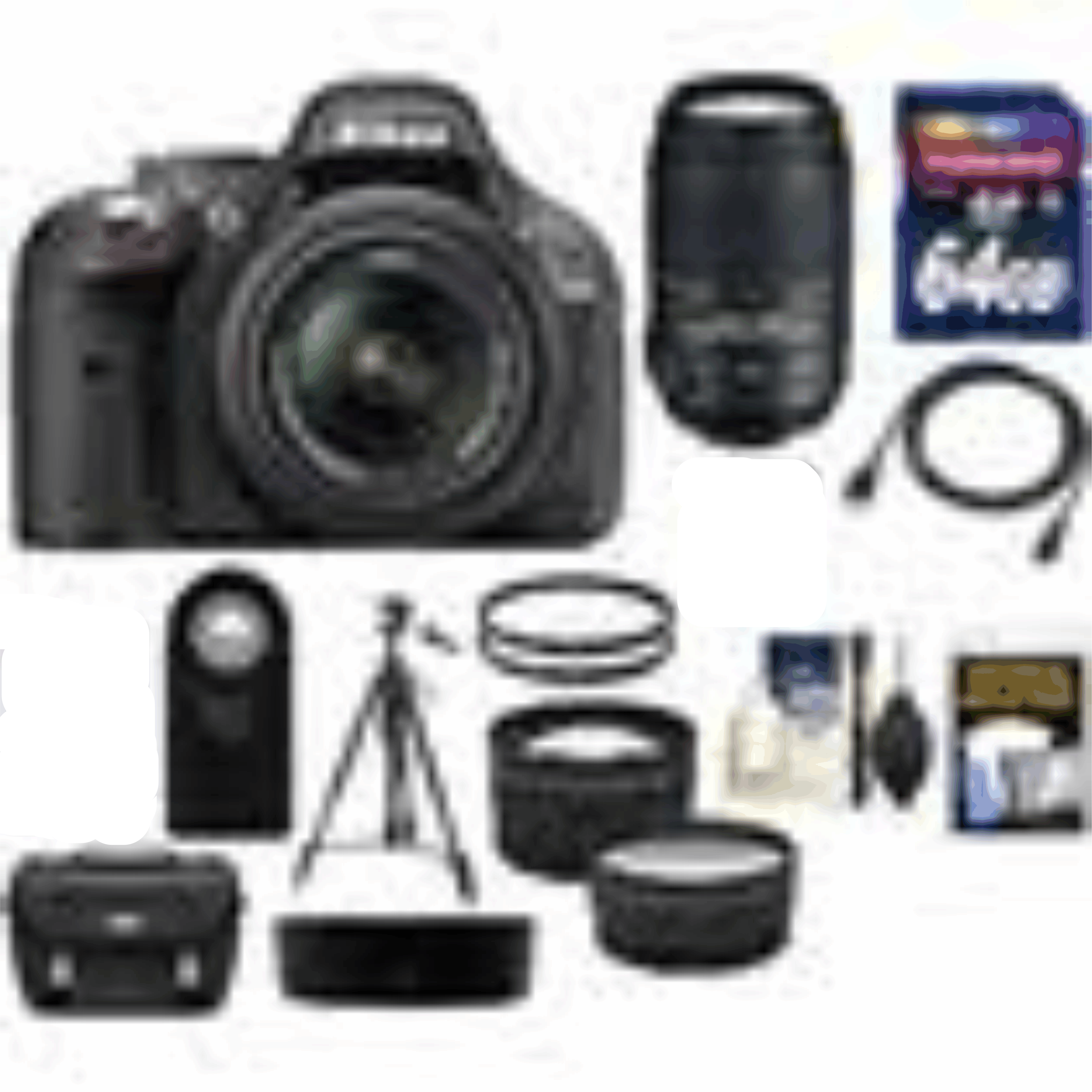 Nikon D5200 Digital SLR Camera Bundle - 18-55mm G VR DX AF-S Zoom Lens KIT 21