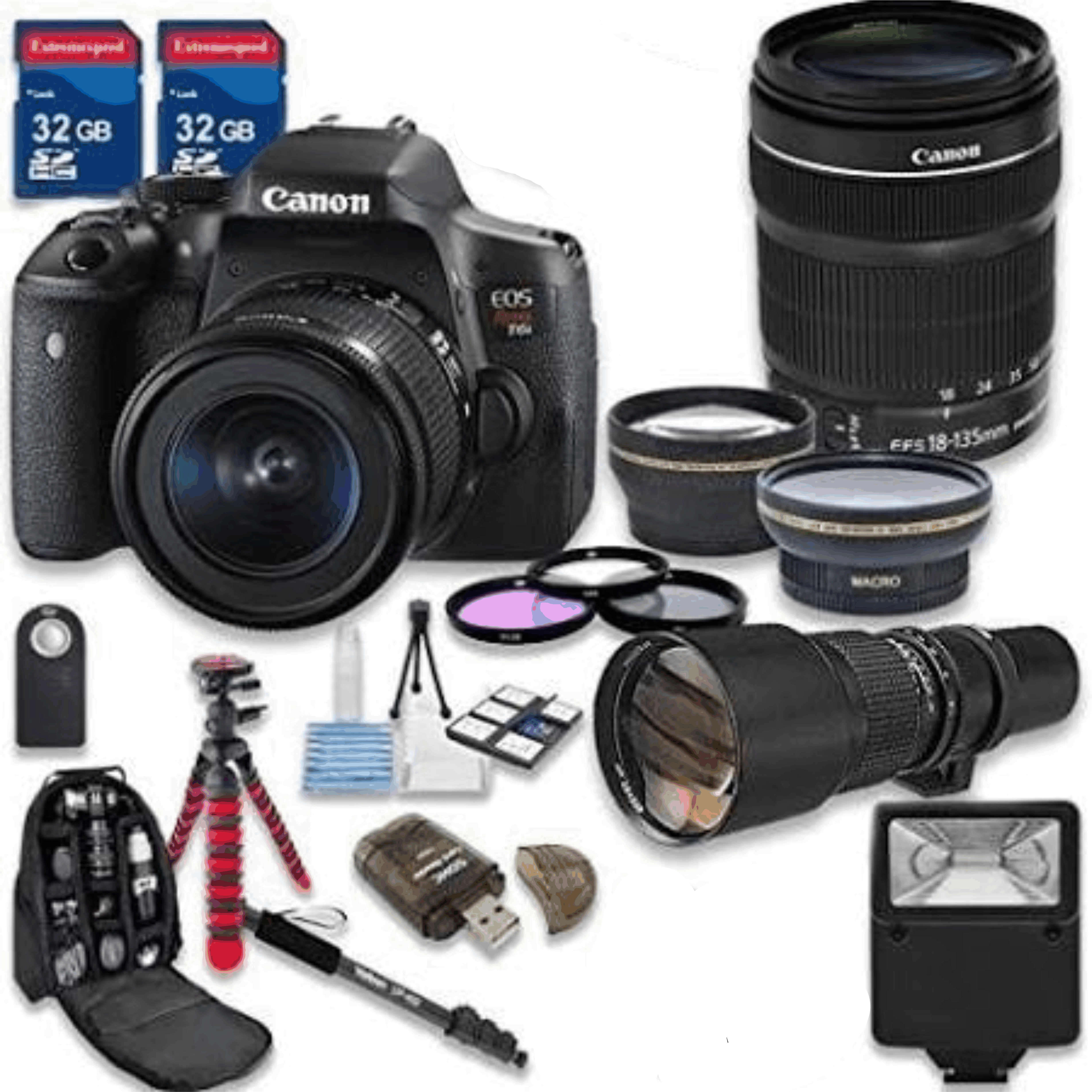 Canon EOS Rebel T6i 24.2 MP Digital SLR Camera with Canon EF-S 18-135mm f/3.5-5.6 Is STM Lens kit 23