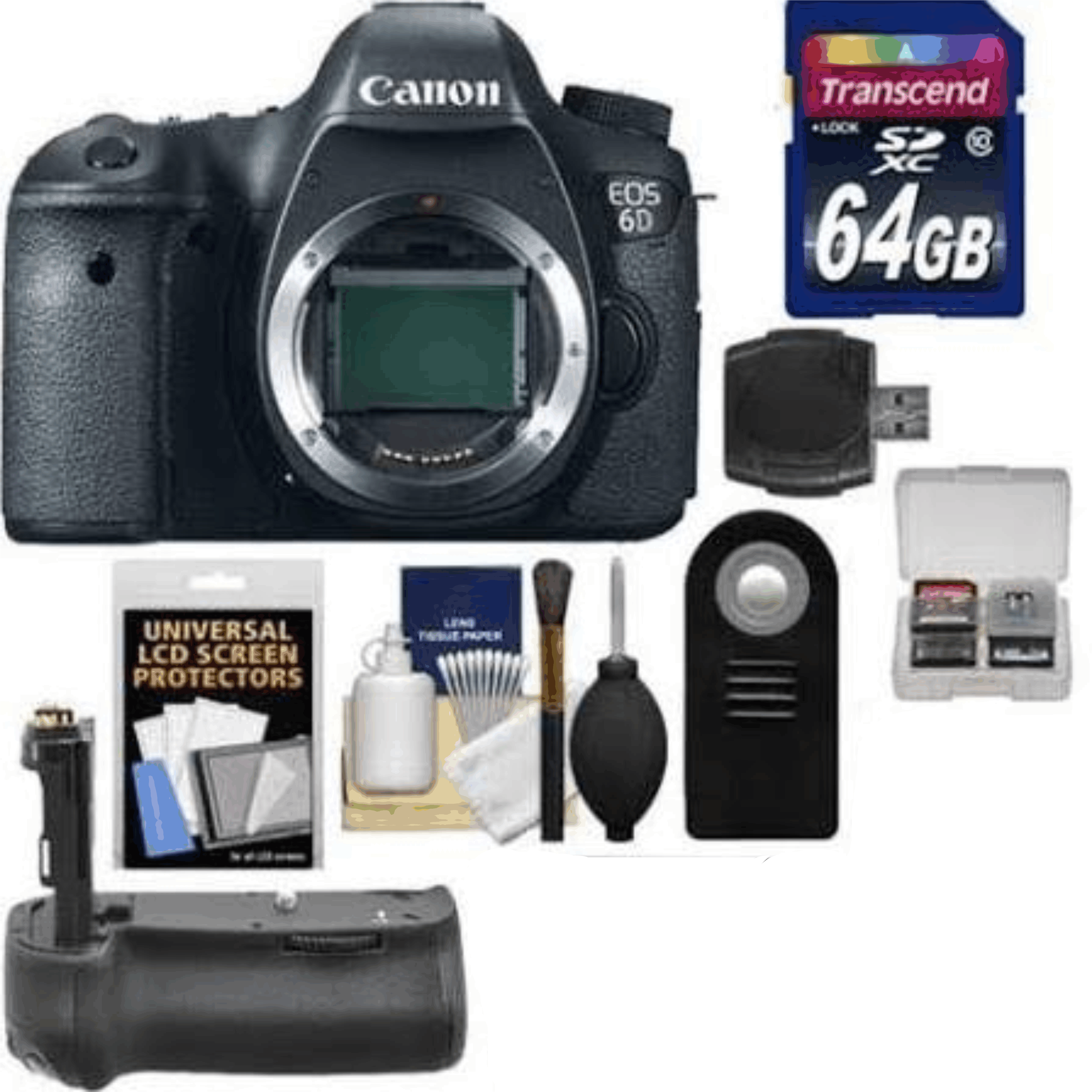 Canon EOS 6D 20.2 MP Digital SLR Camera Bundle - Black KIT 3