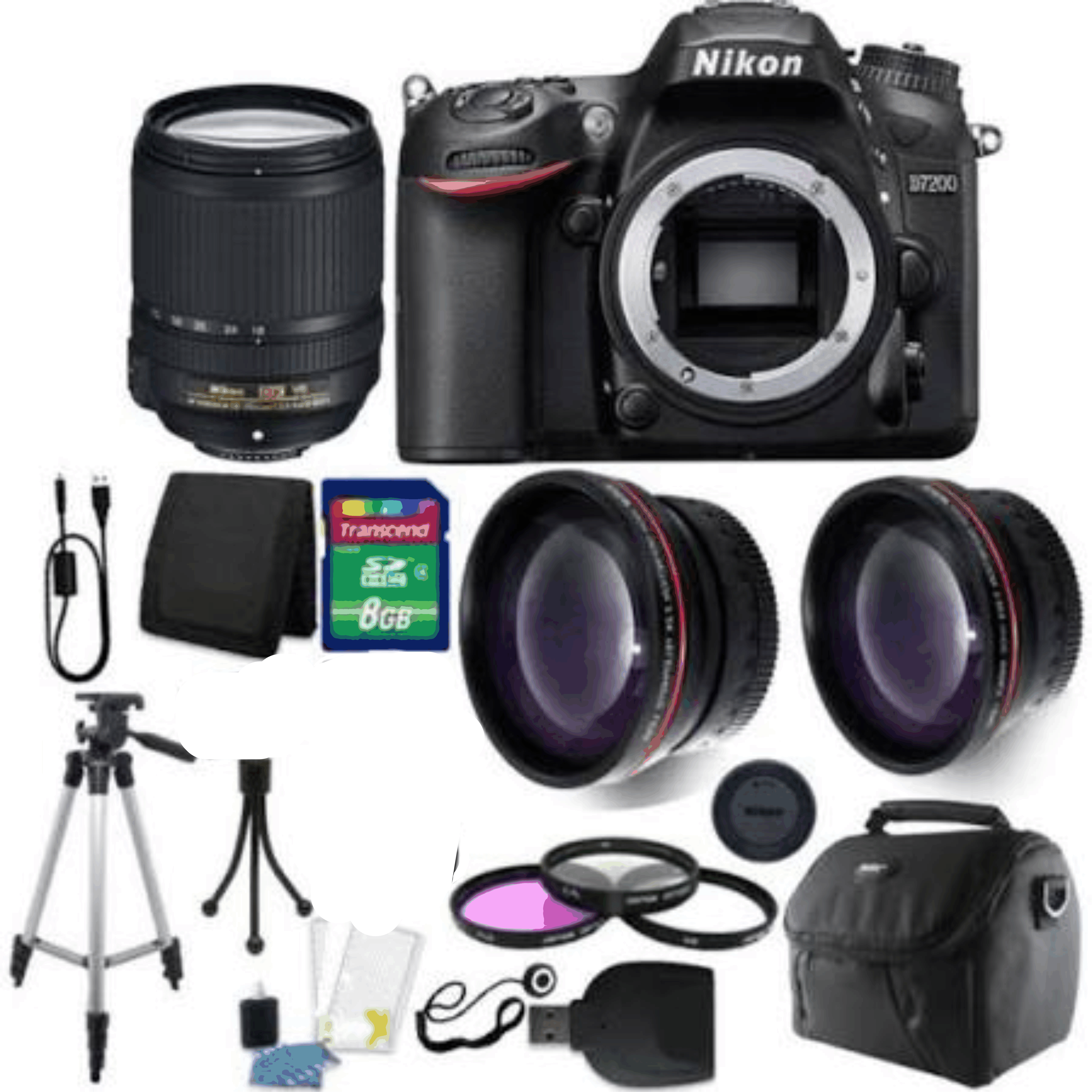 Nikon D7200 DSLR Camera with 18-140mm + 8GB Top Accessory Kit 2