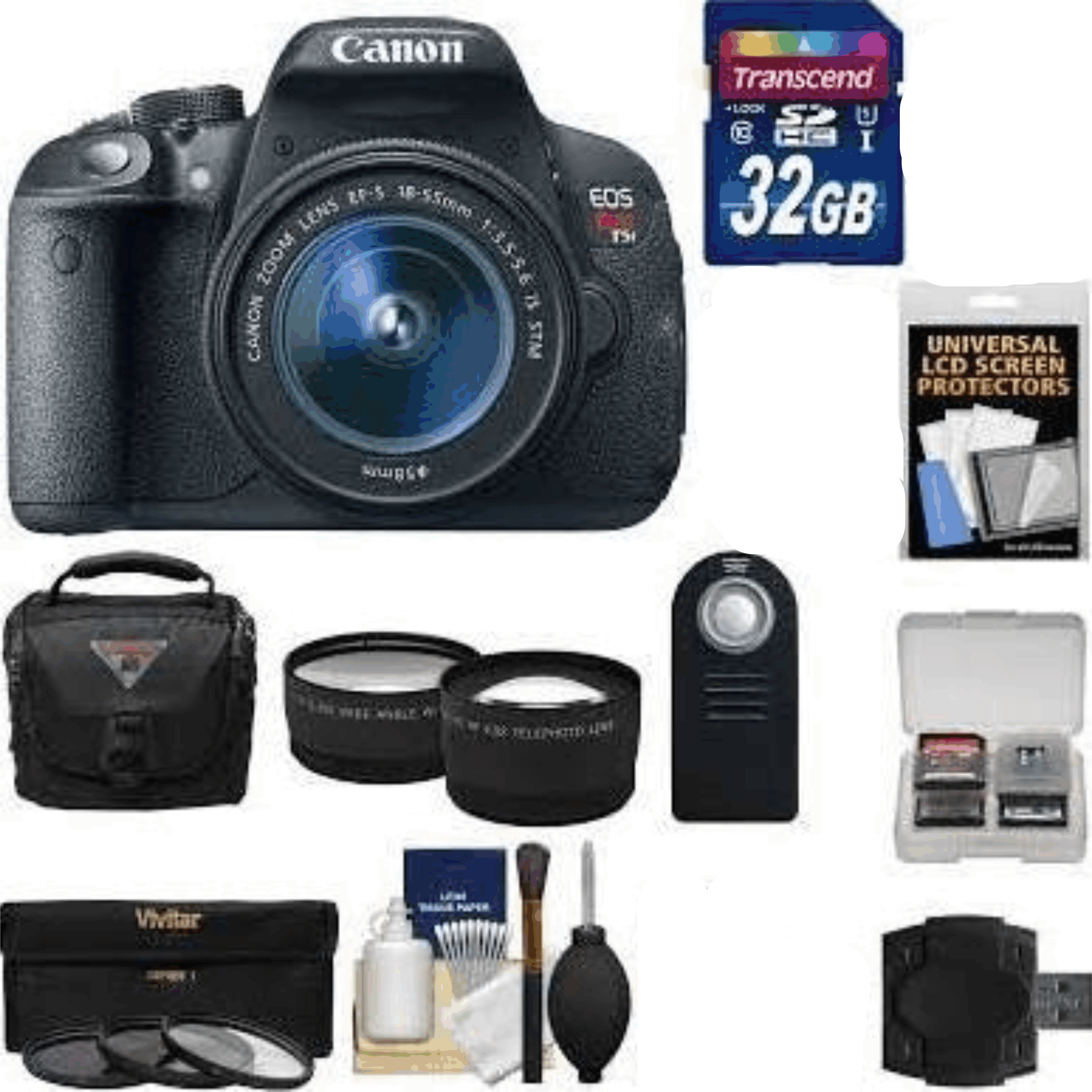 Canon EOS Rebel T5i Digital SLR Camera & EF-S 18-55mm Is STM Lens kit 35