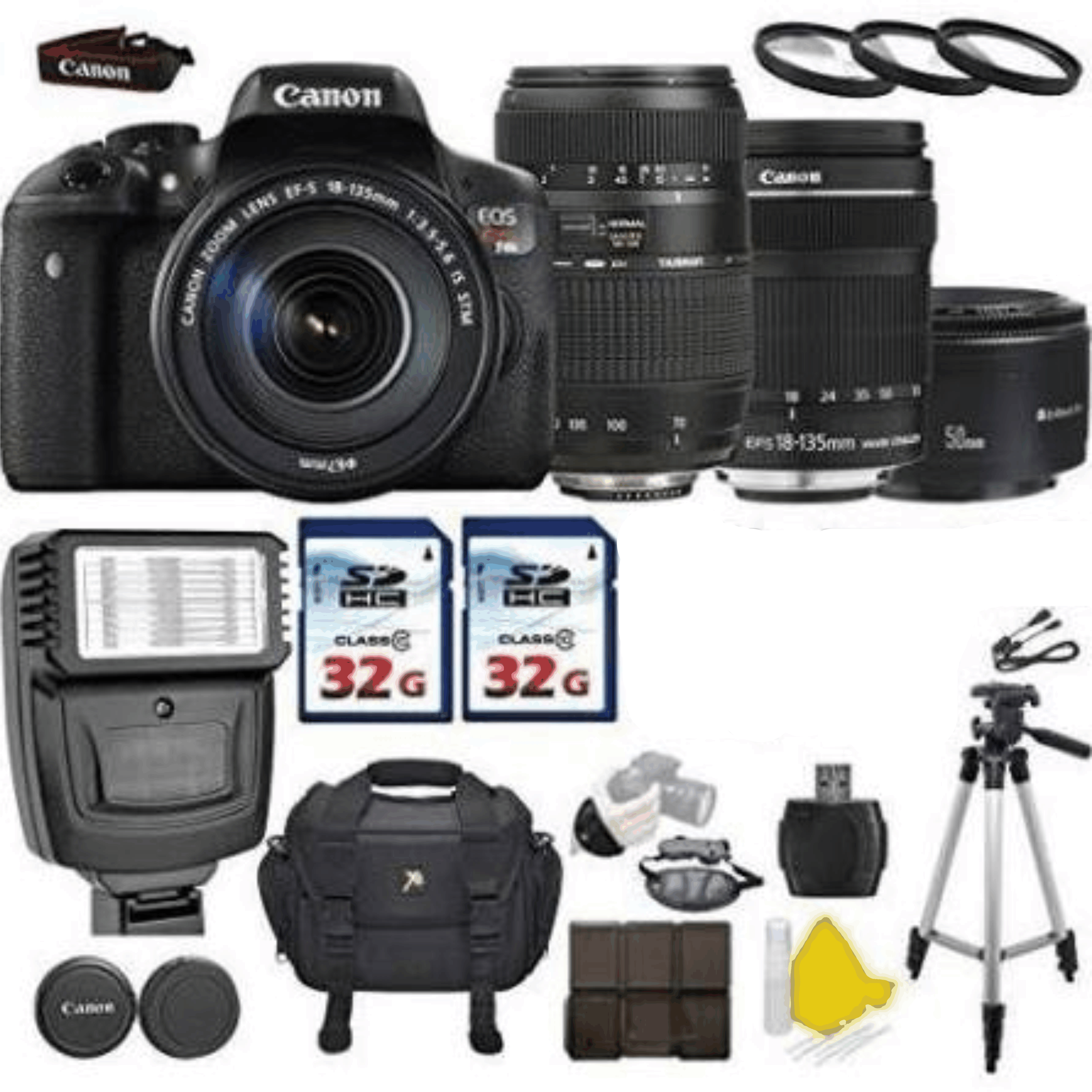 Canon EOS Rebel T6i 24.2 MP Digital SLR with Canon EF-S 18-135mm kit 35