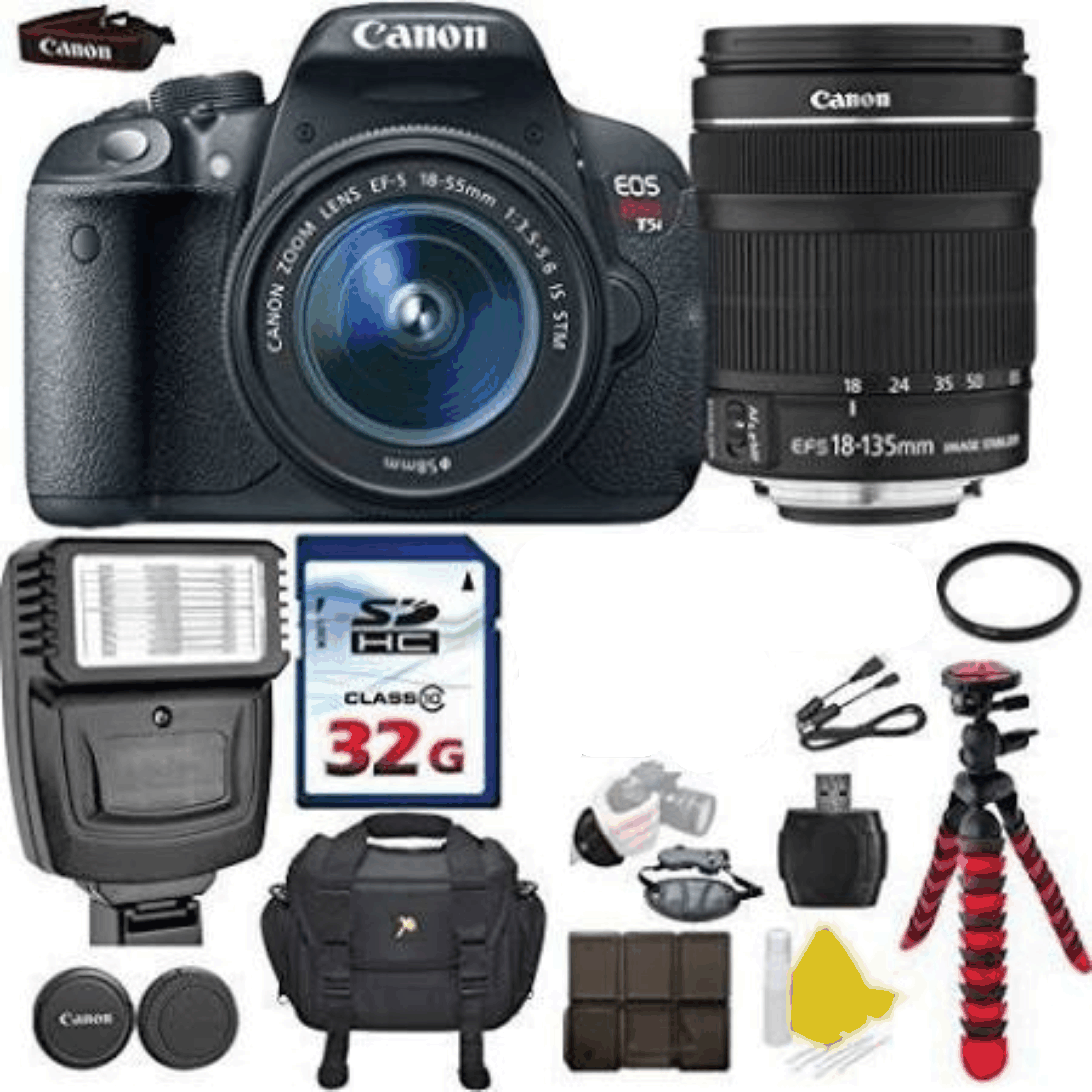 Canon EOS Rebel T5i 18.0 MP CMOS Digital SLR with Canon EF-S 18-135mm kit 38