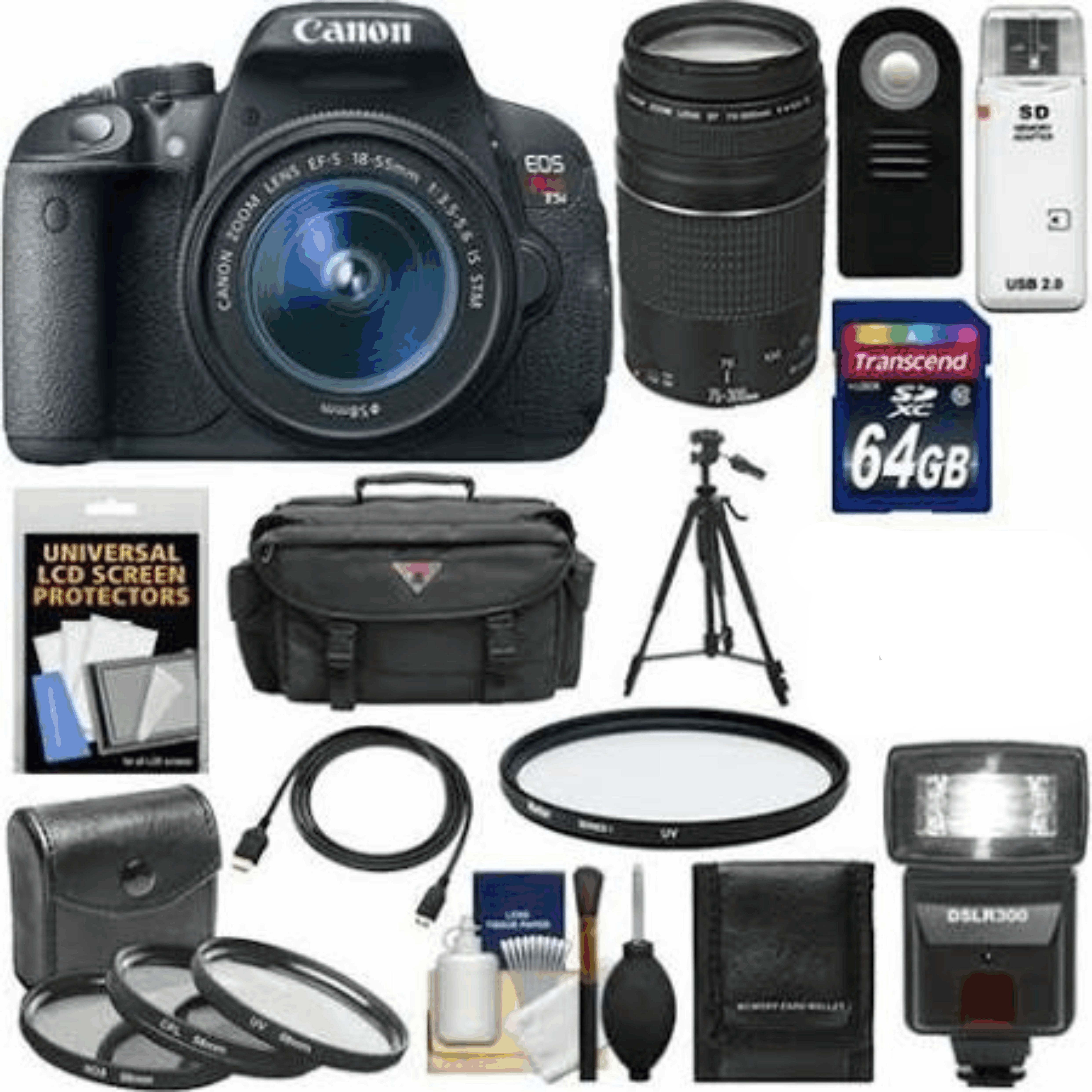 Canon EOS Rebel T5i Digital SLR Camera & EF-S 18-55mm IS STM Lens with EF 75-300mm III Lens kit 39