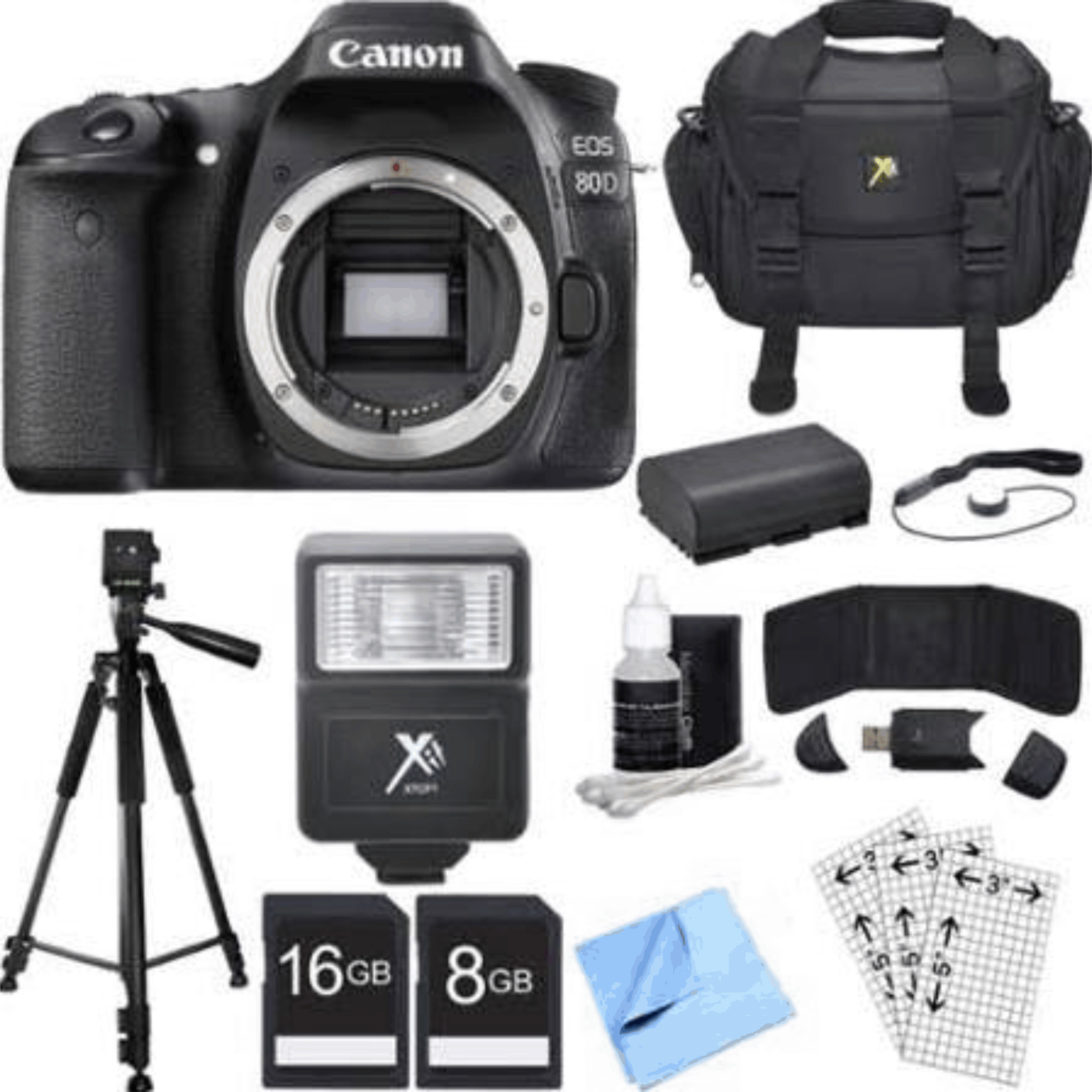 Canon EOS 80D 24.2 MP CMOS Digital SLR Camera (Body) Deluxe kit 3