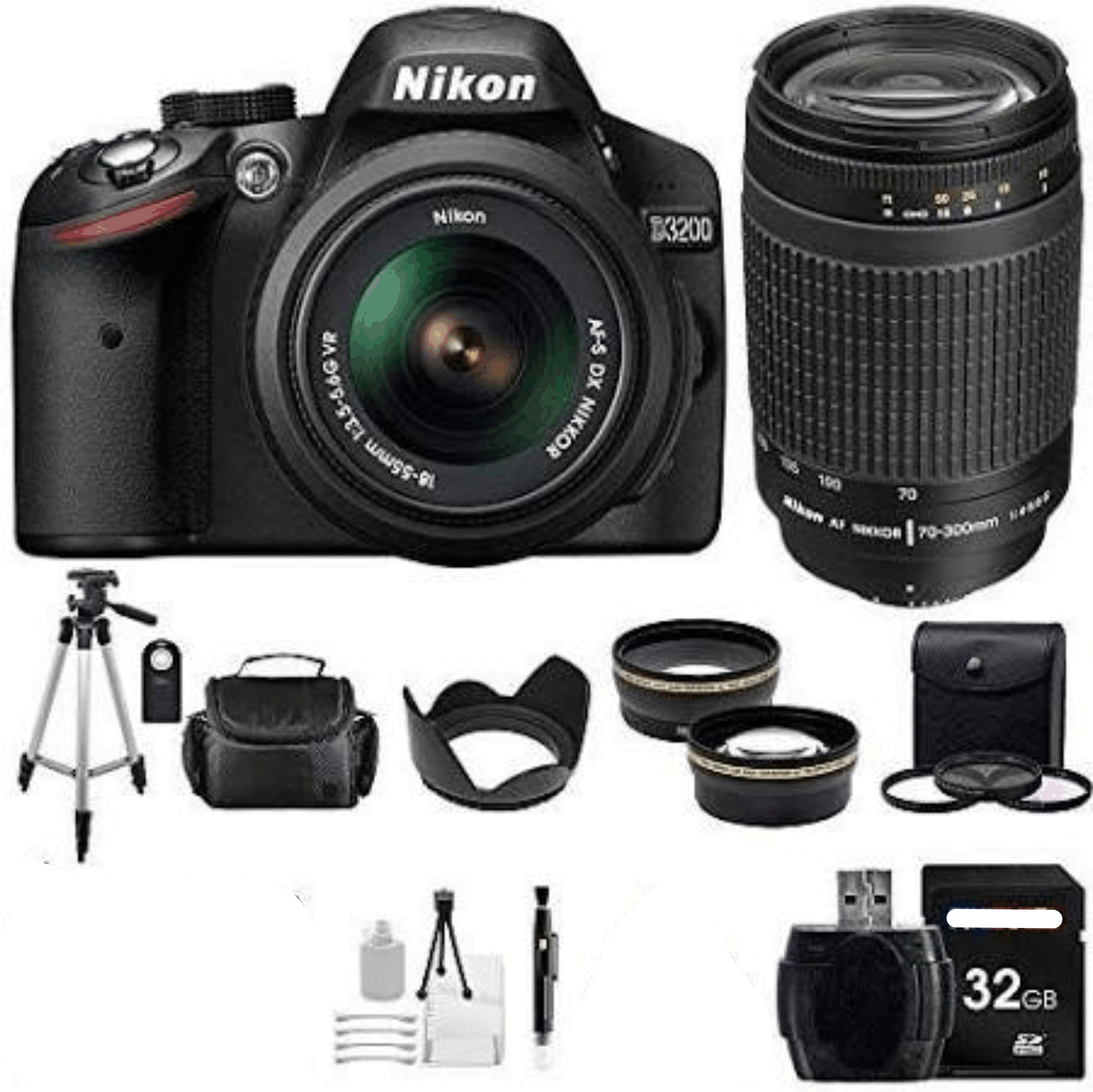 Nikon D3200 24.2 Digital SLR with 18 55mm F 3.5 5.6 AF S DX VR Nikkor Zoom Lens Black kit 4